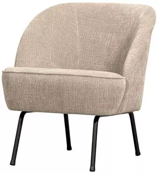 Woood Vogue Sessel Chenille-Stoff, Sand