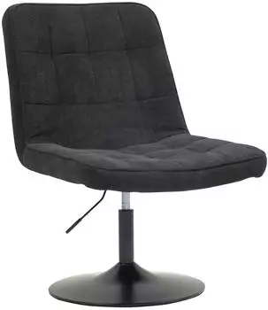 Svita Henry Loungesessel Cordbezug 360° drehbar, Schwarz (97171)