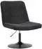 Svita Henry Loungesessel Cordbezug 360° drehbar, Schwarz (97171)