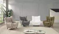 ATLANTIC home collection Sessel "Shawn" mit Federkern, trendy Bezug mit...
