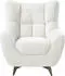 Atlantic Home Collection Shawn Sessel Teddystoff, weiß, Federkern (SHAWN-SW02)