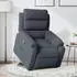 vidaXL Relaxsessel mit Aufstehhilfe Dunkelgrau Samt (3205093)
