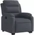 vidaXL Relaxsessel mit Aufstehhilfe Dunkelgrau Samt (3205093)