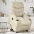 vidaXL Relaxsessel mit Aufstehhilfe Creme Kunstleder (3204659)