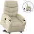 vidaXL Relaxsessel mit Aufstehhilfe Creme Kunstleder (3204659)