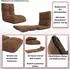 MCW Bodensessel MCW-N45 Schlaffunktion faltbar Samt, beige (MCW-N45)