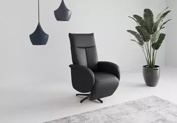 sit&more Zora TV-Sessel schwarz, Aufstehhilfe, 2 Motoren (26718838-0)