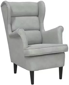 vidaXL Sessel Hellgrau Samt 71x92x91cm (42012824)