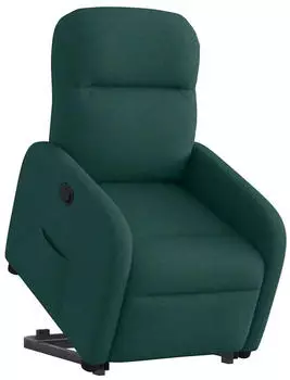 vidaXL Relaxsessel mit Aufstehhilfe Dunkelgr&uuml;n Stoff (3302978)