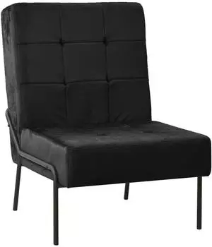 vidaXL Relaxsessel Samt Schwarz 65x79x87cm