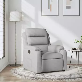 vidaXL Relaxsessel Stoff Hellgrau (3205720)