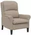 vidaXL Sessel Taupe 76 x 94 x 102 cm Mikrofaser (42009870)