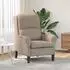 vidaXL Sessel Taupe 76 x 94 x 102 cm Mikrofaser (42009870)