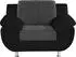 Trendmanufaktur Rondo 3 Loungesessel Kunstleder/Microfaser schwarz-weiß 121x85x94cm
