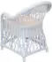 HOFMANN LIVING AND MORE Relaxsessel Rattan handgeflochten, weiß, 100% Polyester, mit Sitzkissen (31929214-0)