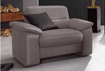sit&more Ascara Sessel Luxus-Microfaser ALTARA NUBUCK, elefant (73975)