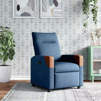 vidaXL Relaxsessel Stoff Blau (4104815)