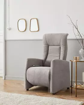 sit&more Melissa TV-Sessel 100% Polyester, grau (elephant), B:71cm (52724946-0)