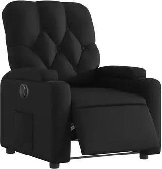 vidaXL Relaxsessel Elektrisch Schwarz Kunstleder (3204758)