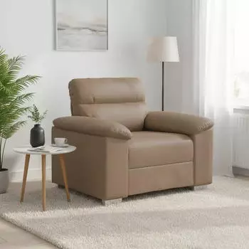 vidaXL Sessel Kunstleder Cappuccino-Braun 100x81x84cm (4105330)