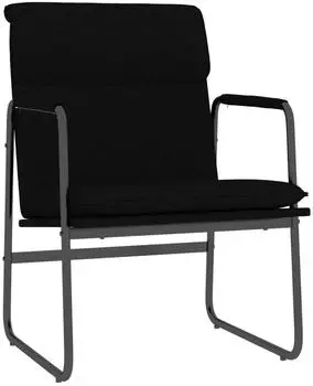 vidaXL Loungesessel Stoff Schwarz 55x64x80cm (351344)