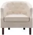 vidaXL Sessel Stoff Beige
