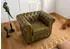 Massivmoebel24 Chesterfield 302 Sessel Echtleder grün 105x82x75cm (09-920-890-3020)