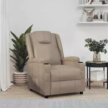 vidaXL Relaxsessel Cappuccino-Braun Kunstleder (340965)