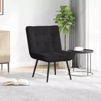 vidaXL Relaxsessel Schwarz Samt 64x74x84cm (4012322)