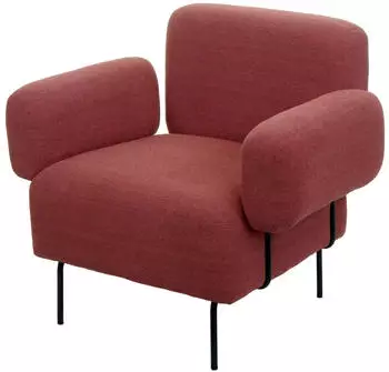 MCW Lounge-Sessel L83 Polster Textil, altrosa (MCW-L83)