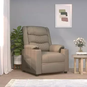 vidaXL Relaxsessel Cappuccino-Braun Kunstleder (348048)