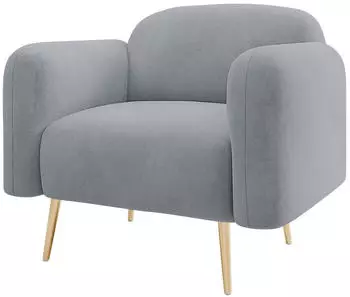 Mirjan24 Nami 1 Polstersessel Metallfüße Gold (Uttario Velvet 2972)