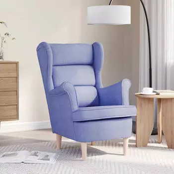 vidaXL Sessel Stoff Jeansblau 74x84x100cm (4016906)