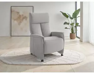sit&more Cremona Comfort TV-Sessel Silber 98% Polyester, manuell/elektrisch (83526445-0)