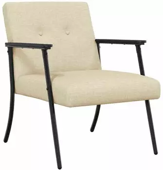 vidaXL Sessel Stoff Creme (42017696)