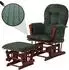 MCW Relaxsessel MCW-C76 mit Hocker, Cord 320g/m², grün (MCW-C76)