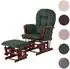 MCW Relaxsessel MCW-C76 mit Hocker, Cord 320g/m², grün (MCW-C76)