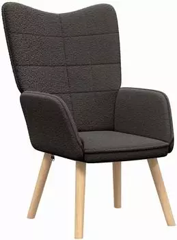 vidaXL Sessel dunkelgrau Sherpa-Stoff (42001780)