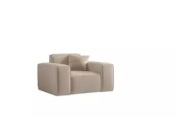 Fun M&ouml;bel CELES PREMIUM Sessel Stoff Opera Velvet, sand
