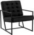 CLP Lounger Avon Sessel, Samt gesteppt, Metallgestell, schwarz (321208)