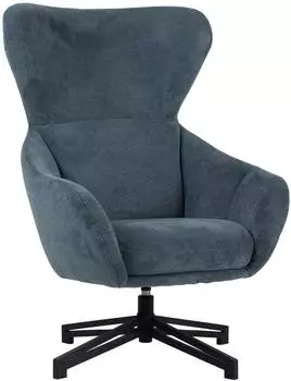 Mr. Deko Marconia Ohrensessel blau, 360&deg; drehbar (BL62038)