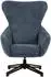 Mr. Deko Marconia Ohrensessel blau, 360° drehbar (BL62038)