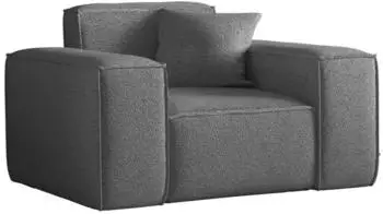 Fun M&ouml;bel CELES PREMIUM Sessel Stoff Ascot Bukla graphit