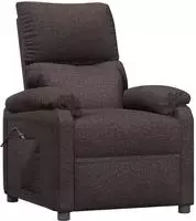 vidaXL Relaxsessel Elektrisch Dunkelbraun Stoff