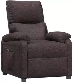 vidaXL Relaxsessel elektrisch, Stoff, dunkelbraun (3098429)