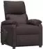 vidaXL Relaxsessel elektrisch, Stoff, dunkelbraun (3098429)