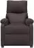 vidaXL Relaxsessel elektrisch, Stoff, dunkelbraun (3098429)
