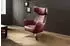 Kawola Randy Drehsessel Leder, rot (KA113259)