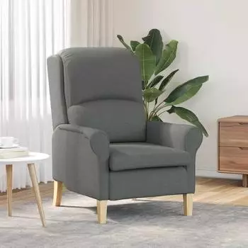 vidaXL Sessel Stoff Dunkelgrau (42009841)