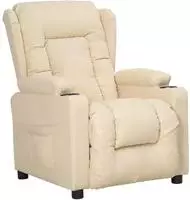 vidaXL Relaxsessel Creme Stoff